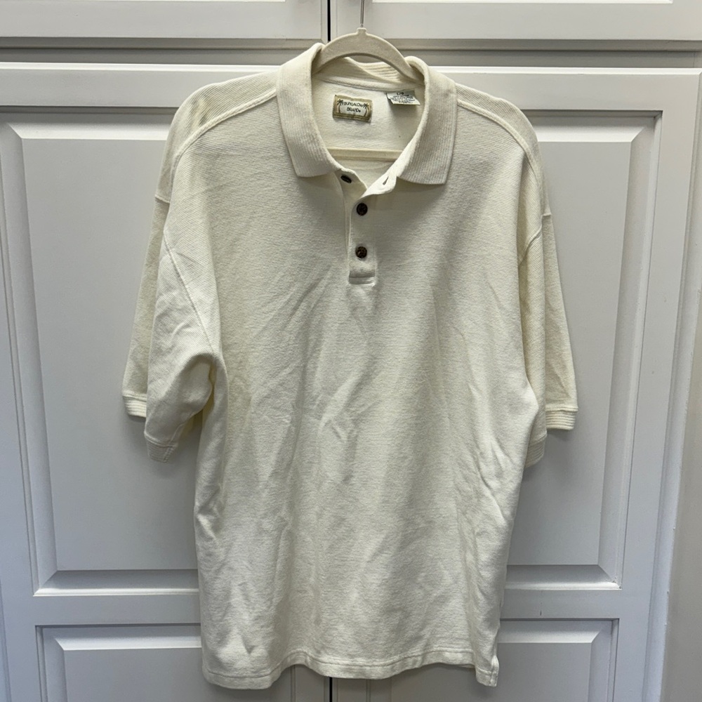 Elegant Cream Polo Shirt for Men